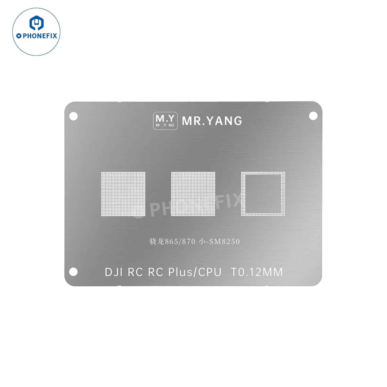 YCS M.Y DJI Drone RC2 T2 CPU IC Reballing Stencil Soldering Platform