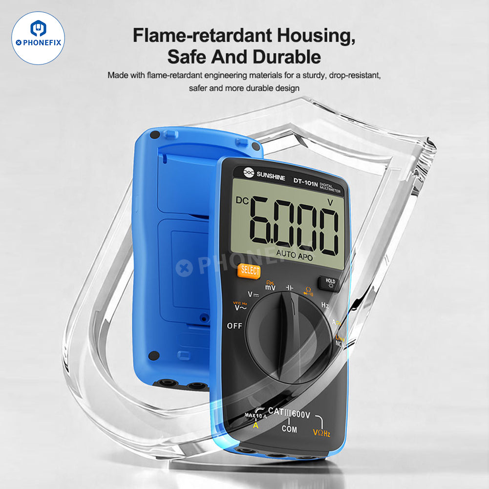 SUNSHINE DT-101N Auto-Ranging Multimeter for Phone Motherboard Testing - CHINA PHONEFIX SHOP Team