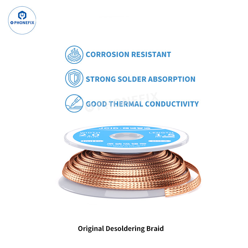 JCID Desoldering Braid Copper Wick for Phone PCB & BGA Repair