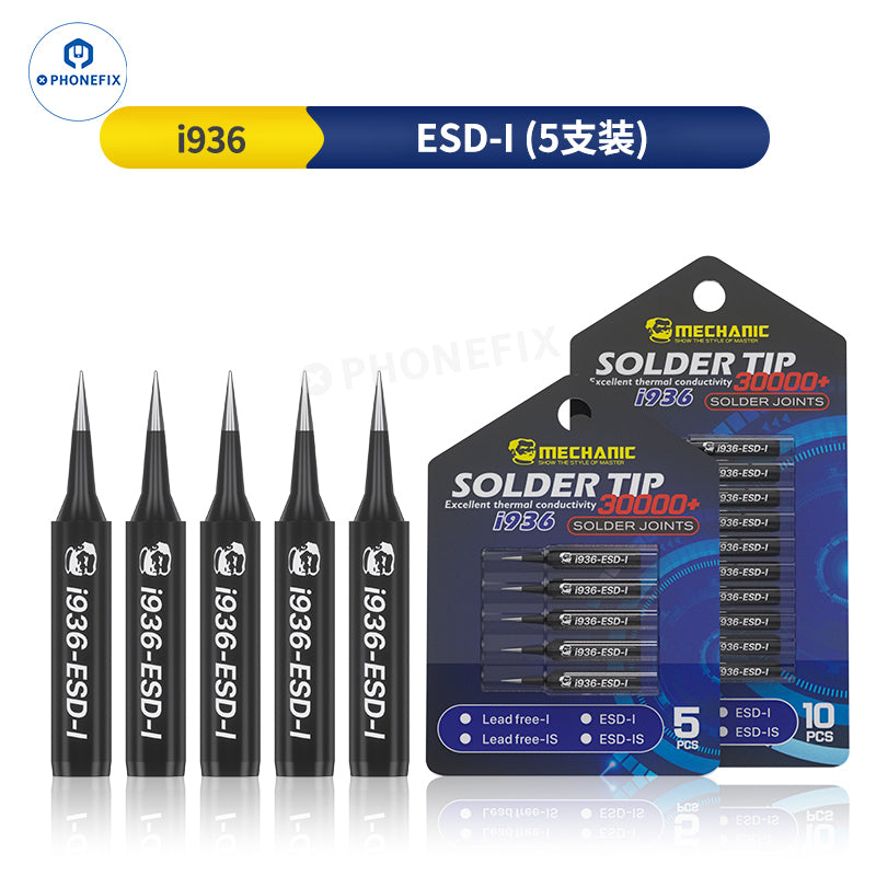 MECHANIC i936 Soldering Iron Tip Lead-free ESD I IS Head