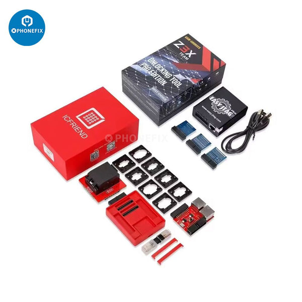 Z3X Easy Jtag Plus Box With ICFriend eMMC 13 In 1 BGA Socket