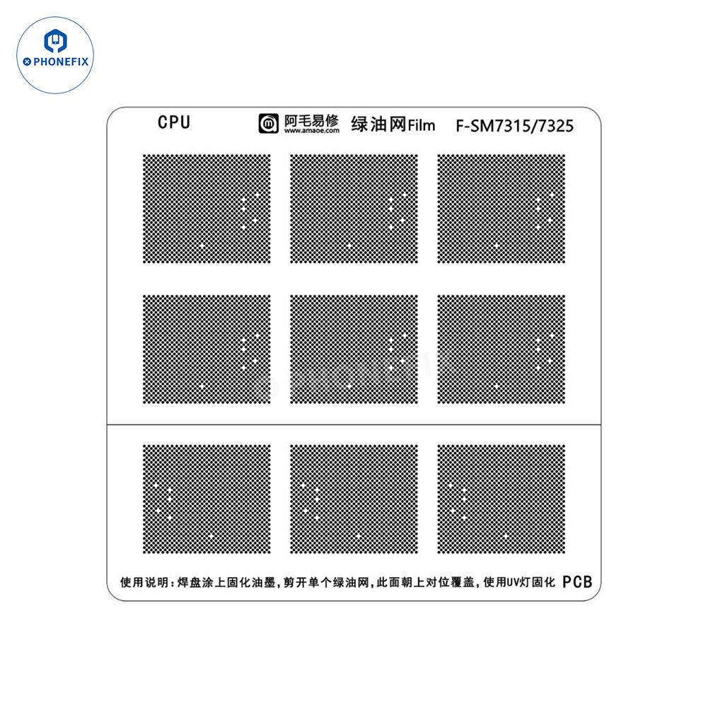 AMAOE Green Oil Network Film for iphone A10-A17 CPU BGA Reballing