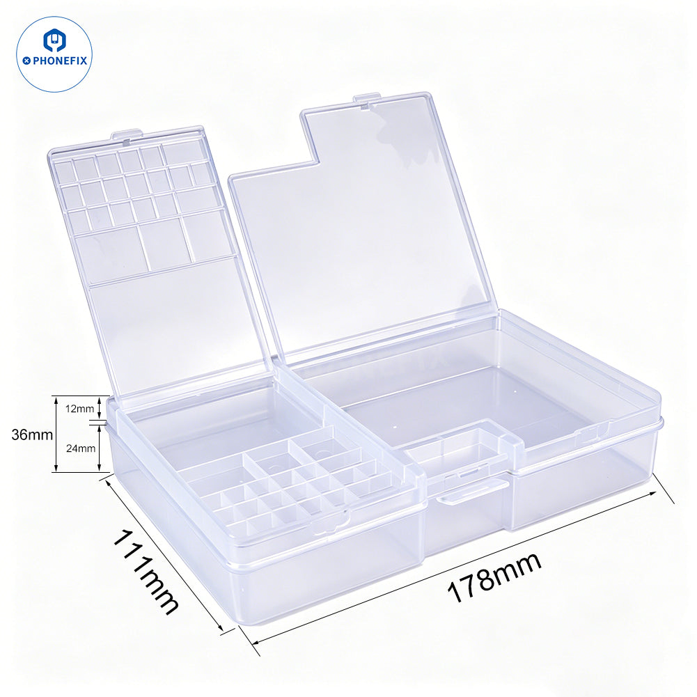 Organize your mobile phone repair parts with storage box