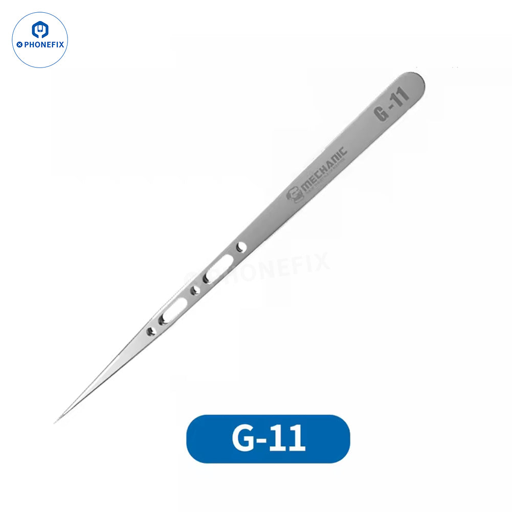 MECHANIC G-11/G-15/G-17 Ultra-Hard Anti-Magnetic Tweezers for Mobile Phone Jumper Wire Handling - CHINA PHONEFIX SHOP Team