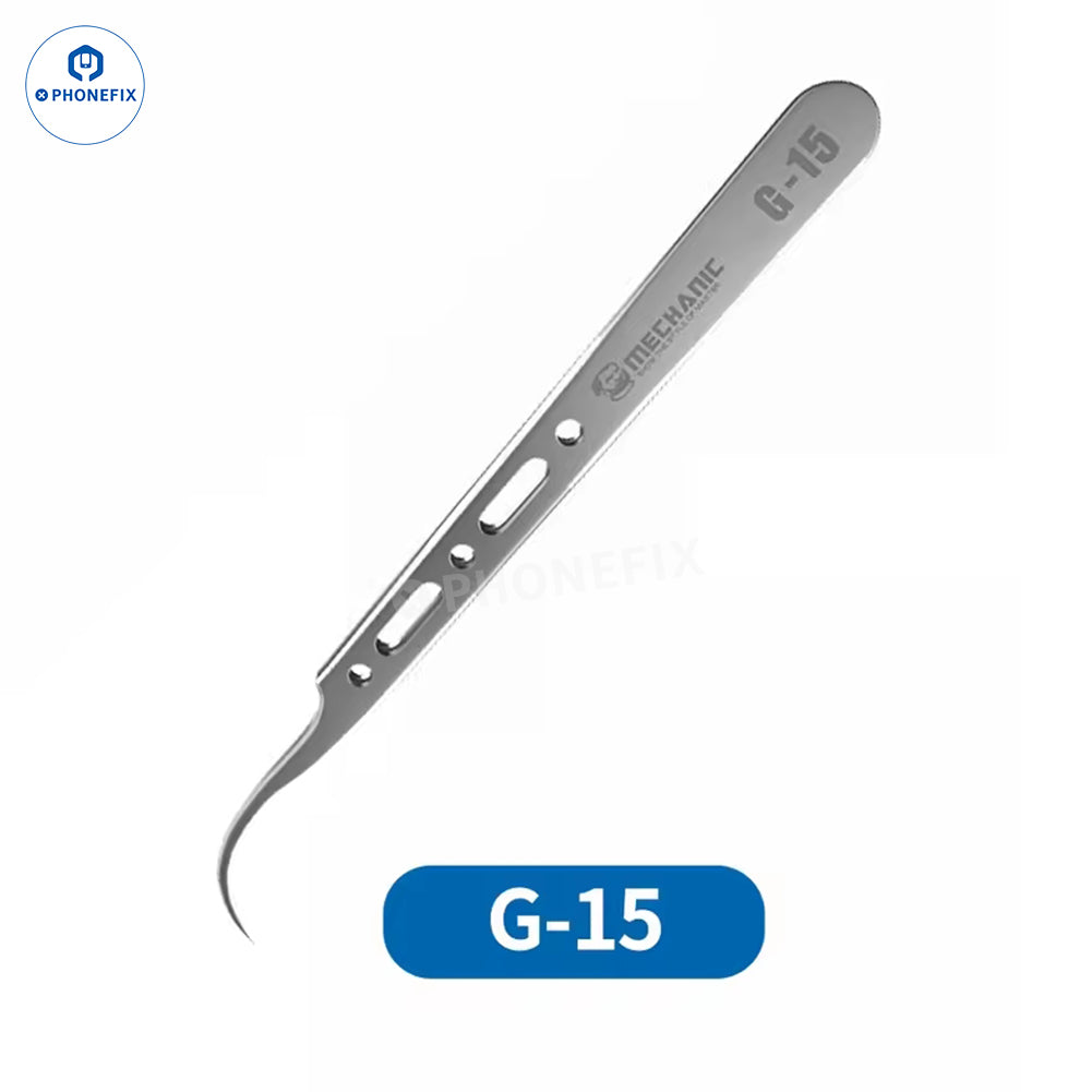 MECHANIC G-11/G-15/G-17 Ultra-Hard Anti-Magnetic Tweezers for Mobile Phone Jumper Wire Handling - CHINA PHONEFIX SHOP Team