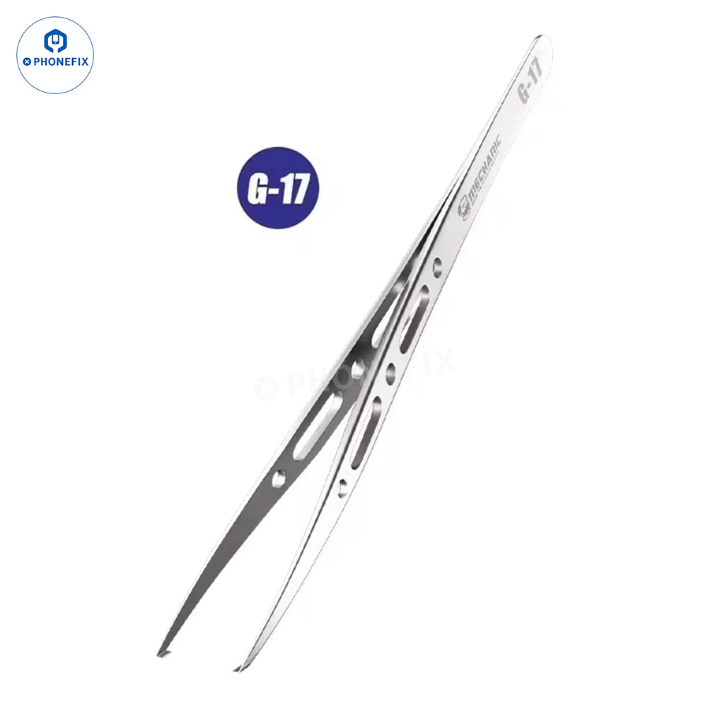 MECHANIC G-11/G-15/G-17 Ultra-Hard Anti-Magnetic Tweezers for Mobile Phone Jumper Wire Handling - CHINA PHONEFIX SHOP Team