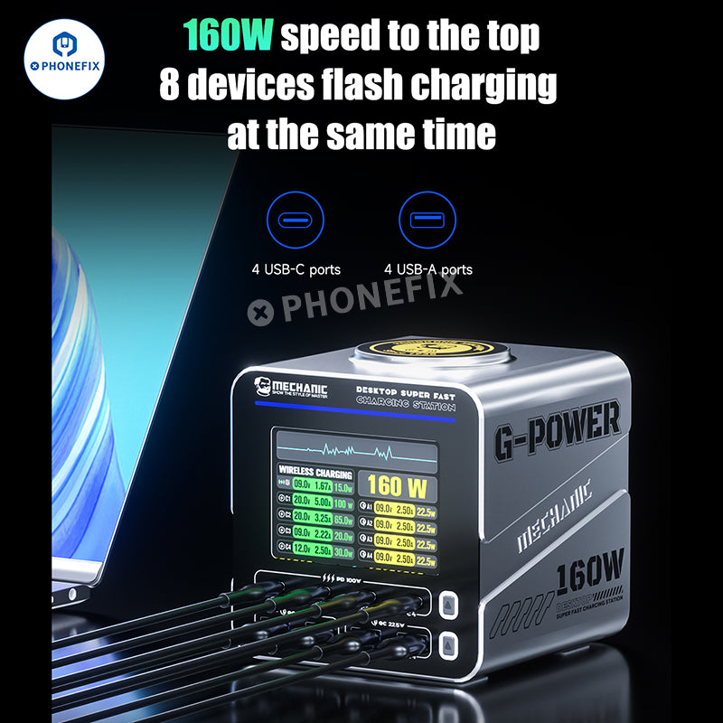 MECHANIC G-POWER 160W Desktop Fast Charging Station