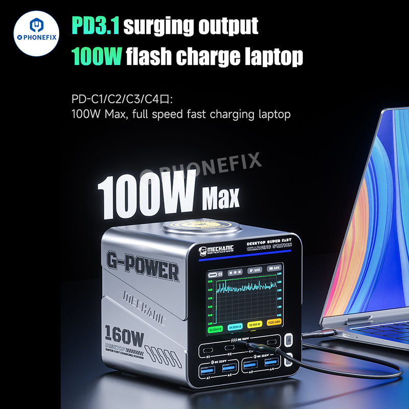 MECHANIC G-POWER 160W Desktop Fast Charging Station