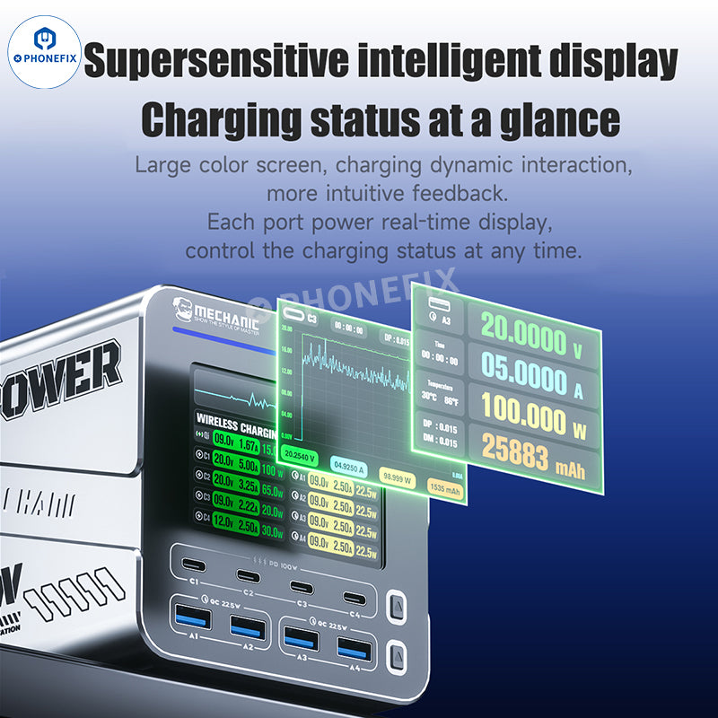 MECHANIC G-POWER 160W Desktop Fast Charging Station