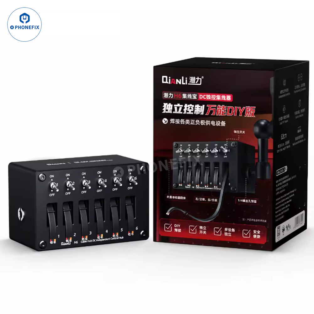QIANLI H6 Cable Hub DC Power Independent Control DIY Soldering