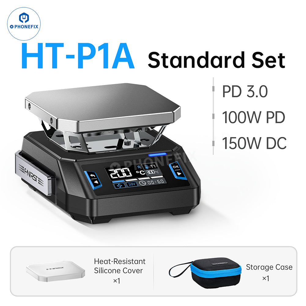FNIRSI HT-P1A PCB heating platform for phone repair, compact device by PHONEFIX designed for precise PCB heating during repairs.