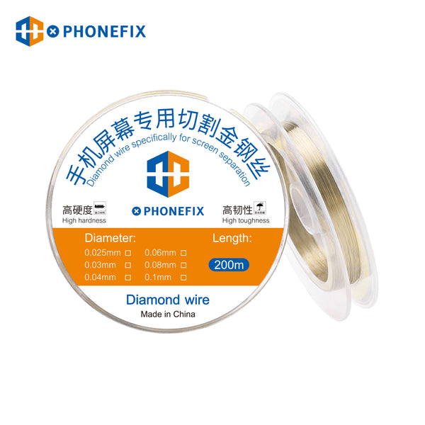 PHONEFIX High Hardness Steel Cutting Wire For Separating Phone Screen