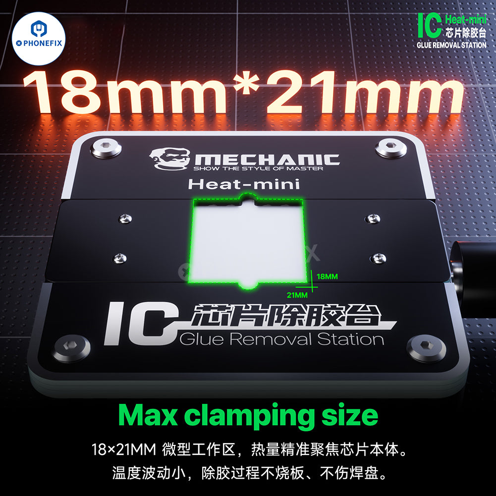 MECHANIC Heat-Mini IC Glue Removal Station for Chips up to 18*21mm