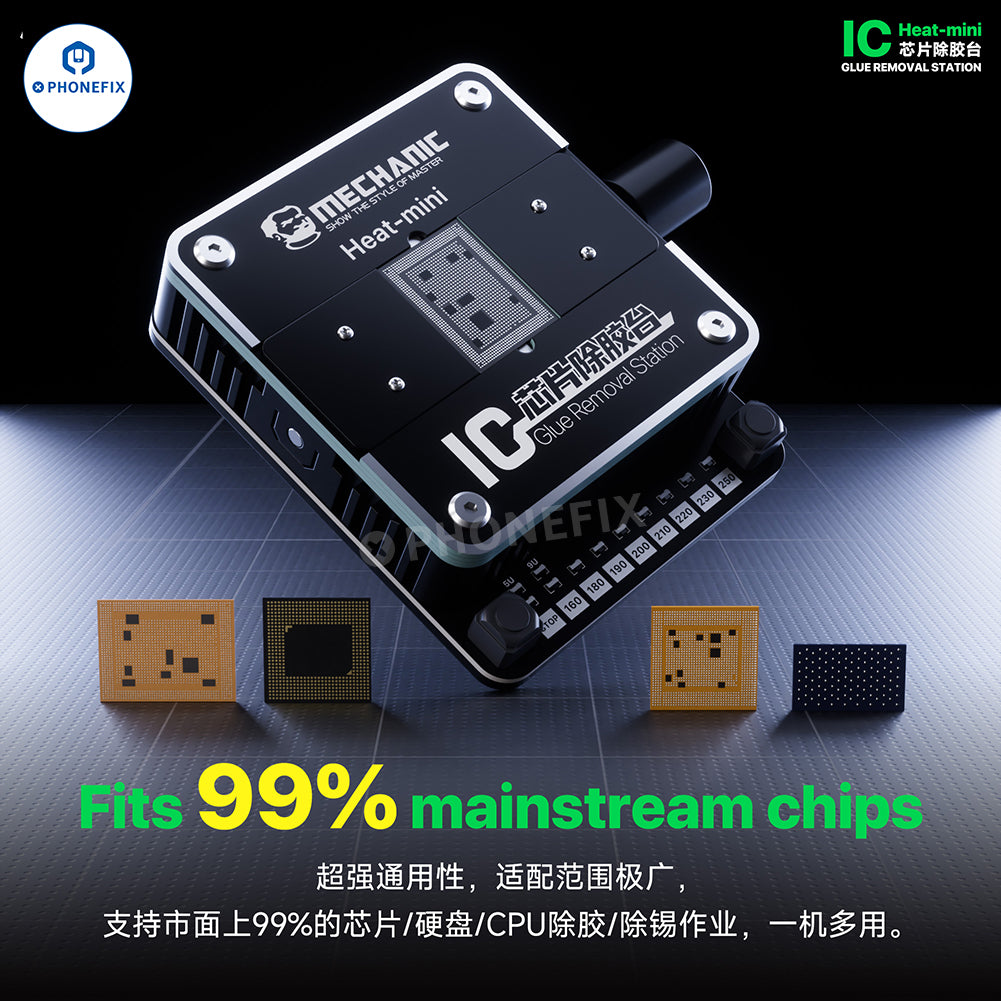 MECHANIC Heat-Mini IC Glue Removal Station for Chips up to 18*21mm