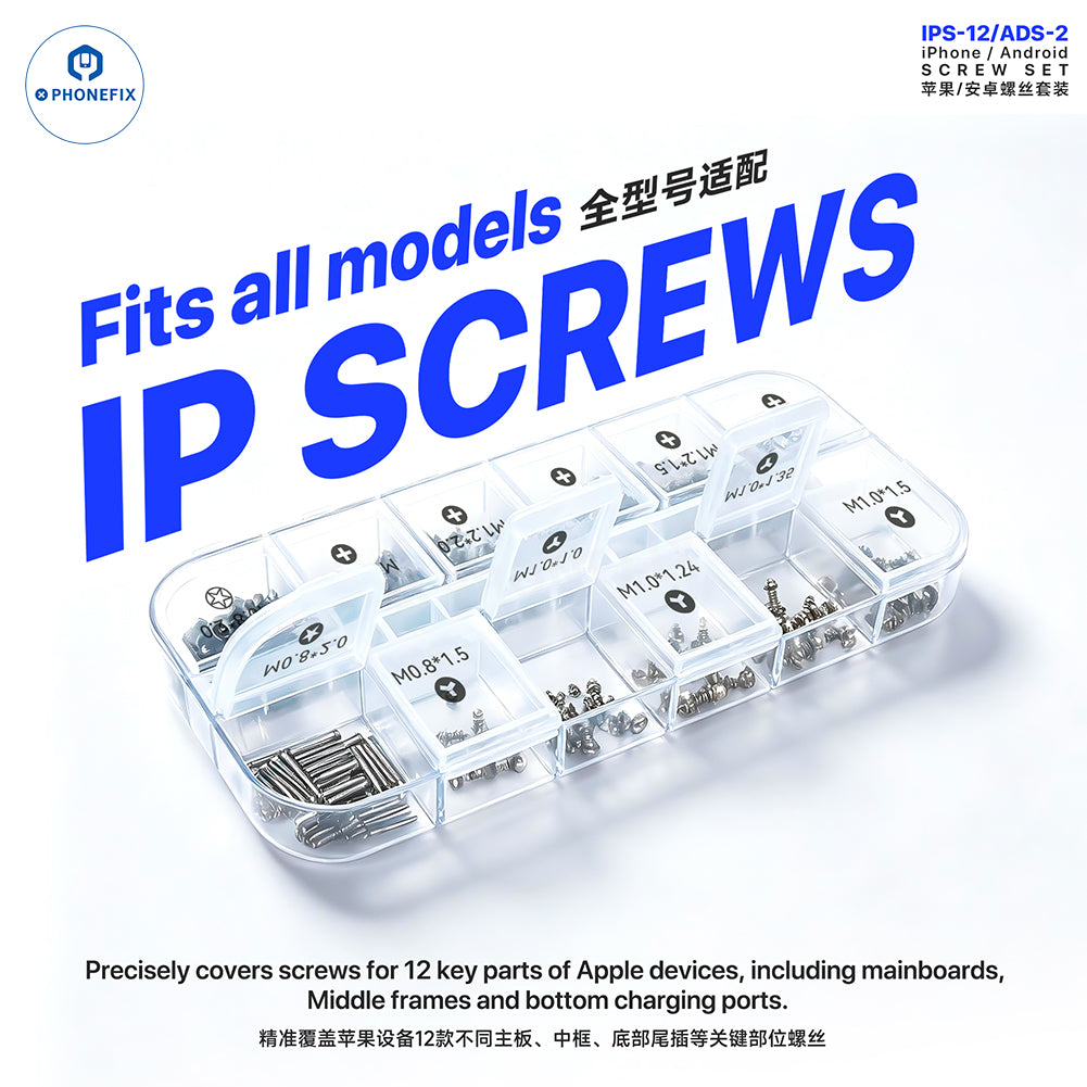 MECHANIC IPS-12 ADS-2 Screw Set for iPhone & Android Repair