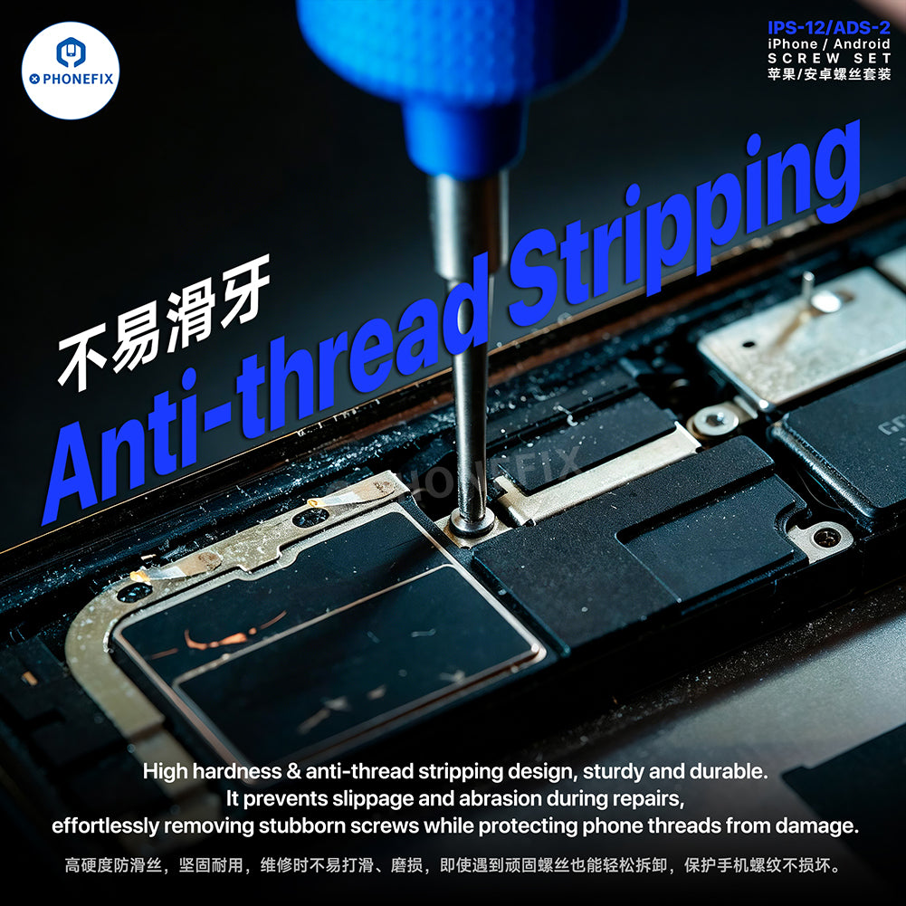 MECHANIC IPS-12 ADS-2 Screw Set for iPhone & Android Repair