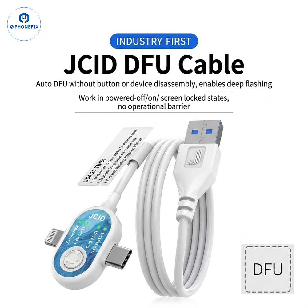 JCID Button-Free Auto DFU Cable for iPhone iPad MacBook Repair