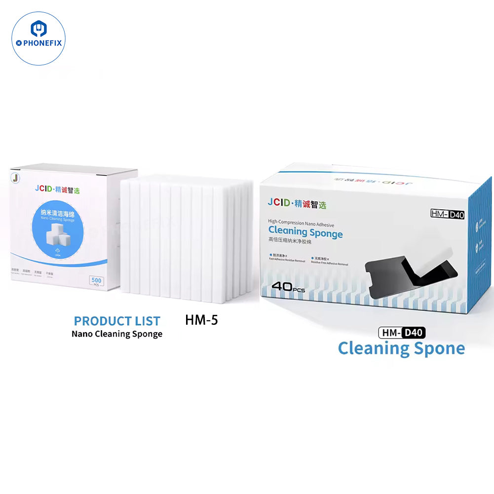 PhoneFix JCID HM-5/40 cleaning sponge and PCB cleaning tool, compact assist tool for phone repair and maintenance.