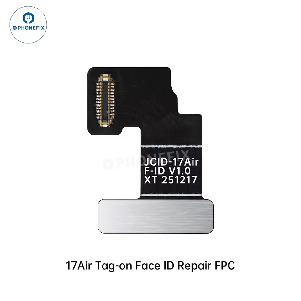 JCID Face ID repair tag-on FPC and activation board for iPhone 13-16, used as a repair tool by PHONEFIX.