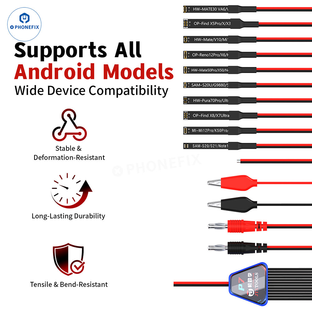 JTX P7 Android Phone Power Boot Cable for Samsung Huawei Xiaomi
