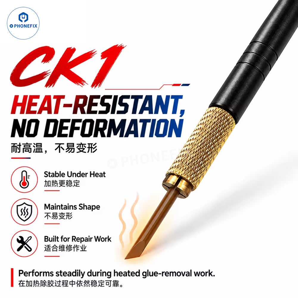 JTX CK1 CK2 CPU & PCB Glue Removal Blade Set – 45° Angled Scraper