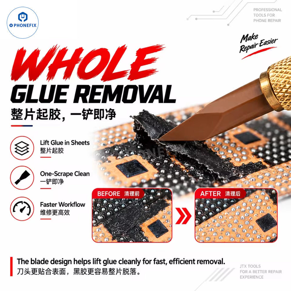 JTX CK1 CK2 CPU & PCB Glue Removal Blade Set – 45° Angled Scraper