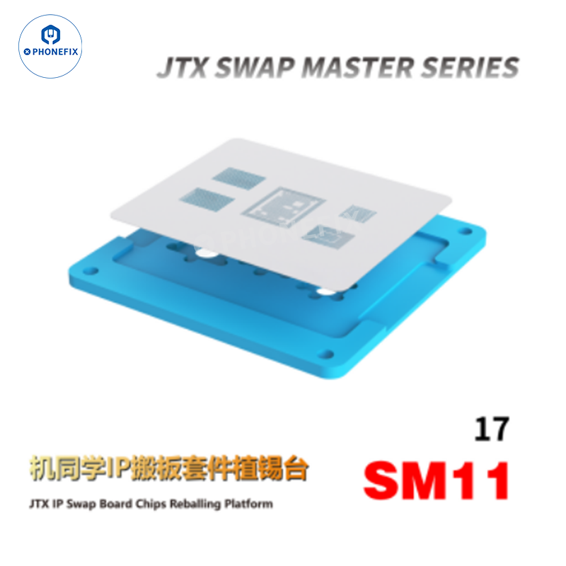 JTX Swap Board CPU Chip Reballing Platform for iPhone 8-17 Pro Max