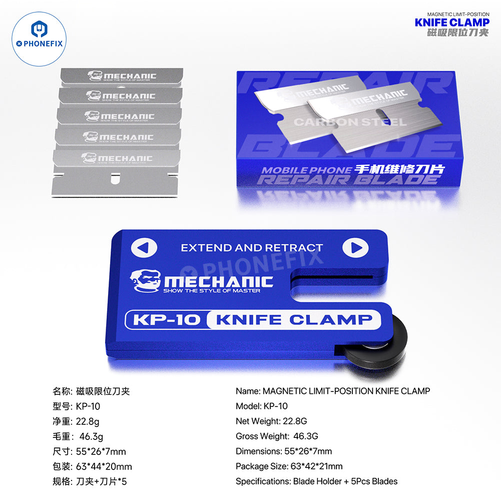 MECHANIC KP-10 Magnetic Limit-Position Knife Clamp for Screen Repair