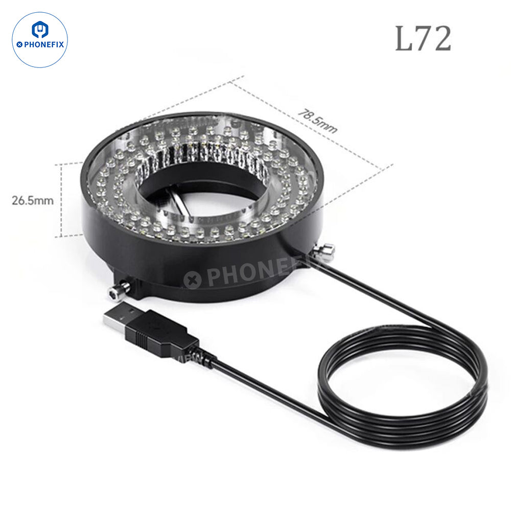 Mechanic L64 L72 L144 USB Adjustable Microscope Ring Light Source Mechanic L64 L72 L144 USB Adjustable Microscope Ring Light Source