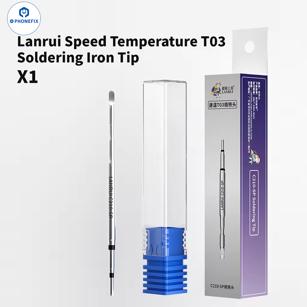C210 Flat/Curved Soldering Tip for Phone Screen IC/FPC Cable Repair