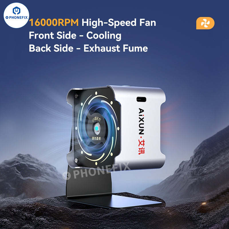AiXUN LF03 UV Curing Fan for Rapid UV Glue Curing - CHINA PHONEFIX SHOP Team