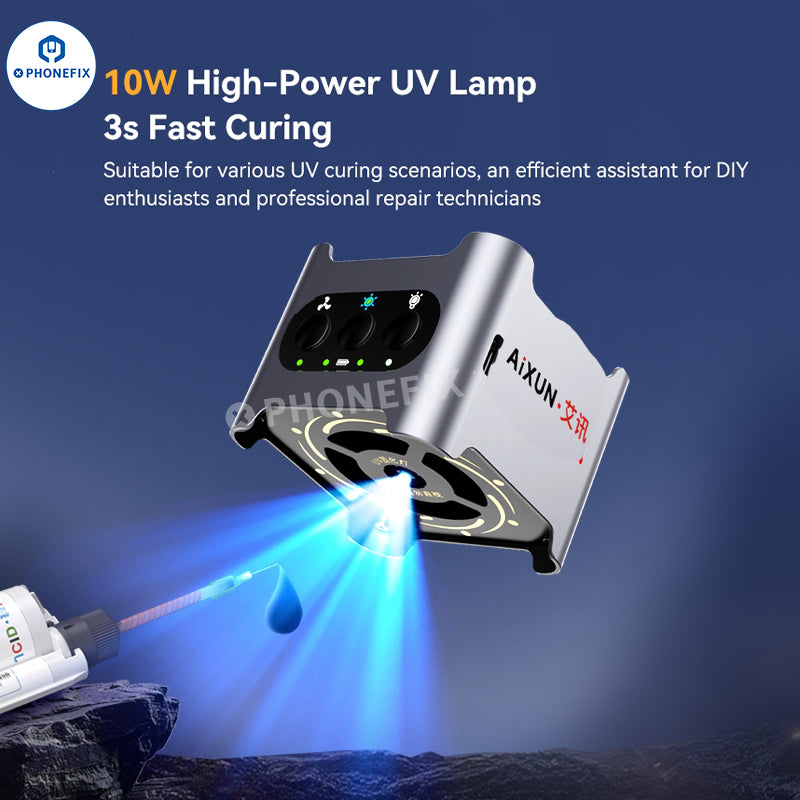 AiXUN LF03 UV Curing Fan for Rapid UV Glue Curing - CHINA PHONEFIX SHOP Team