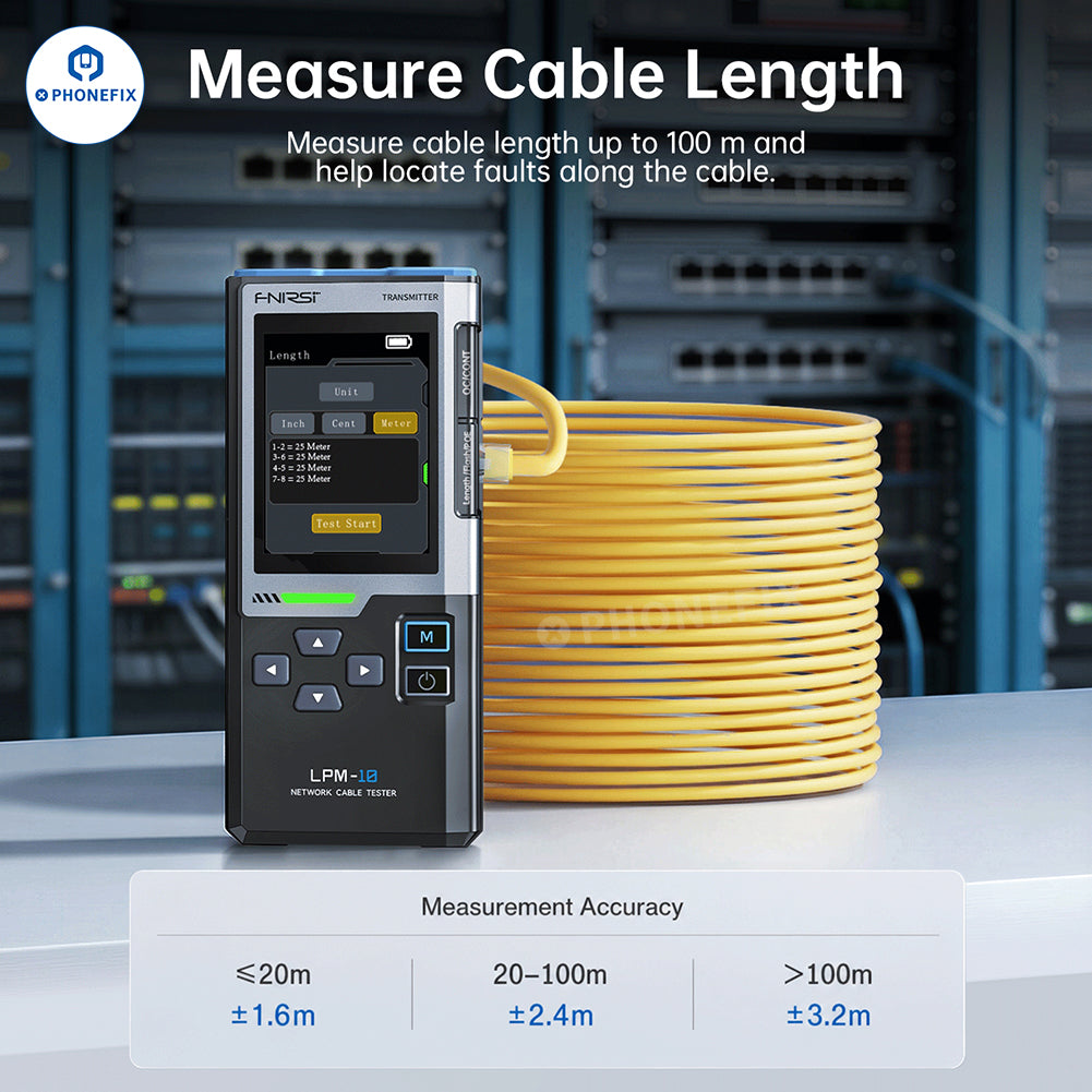 FNIRSI LPM-10C Network Cable Tester – IP Scan & PING Test