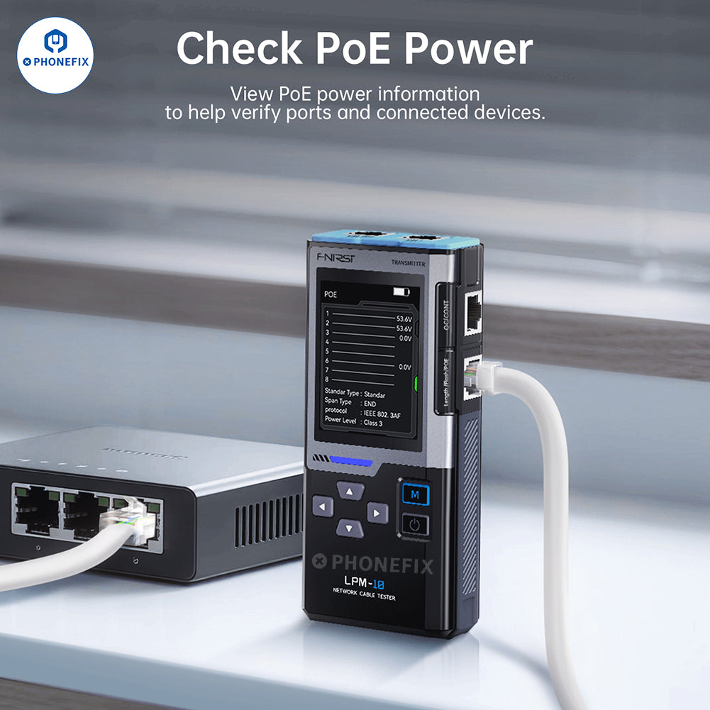 FNIRSI LPM-10C Network Cable Tester – IP Scan & PING Test