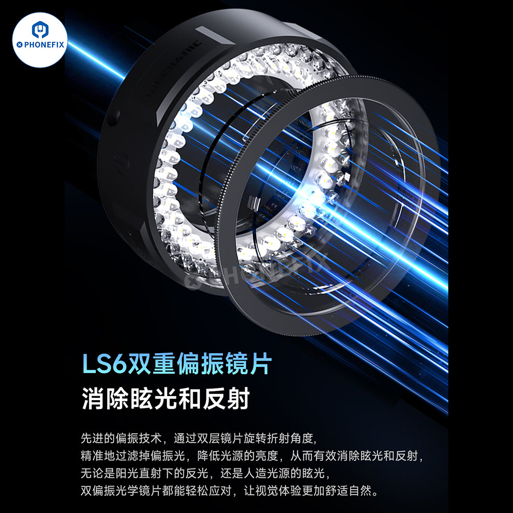 MECHANIC LS5 LS6 Microscope Polarized Ring Light for Mobile Repair