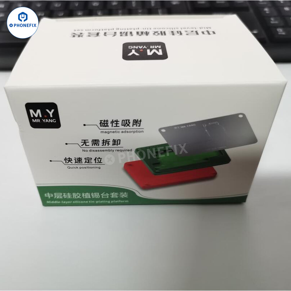 MR.YANG A11-A19Pro CPU Reballing Stencil Kit for iPhone 8-17 Series Motherboard Repair - CHINA PHONEFIX SHOP Team