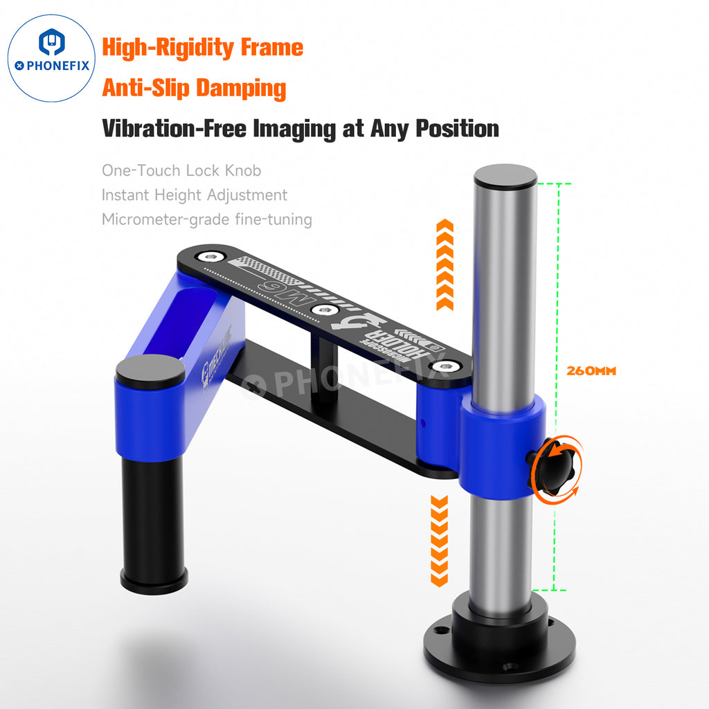 Rotating Microscope Sample Holder MECHANIC M6 Rotatable Microscope Swing Arm Bracket Stand Holder