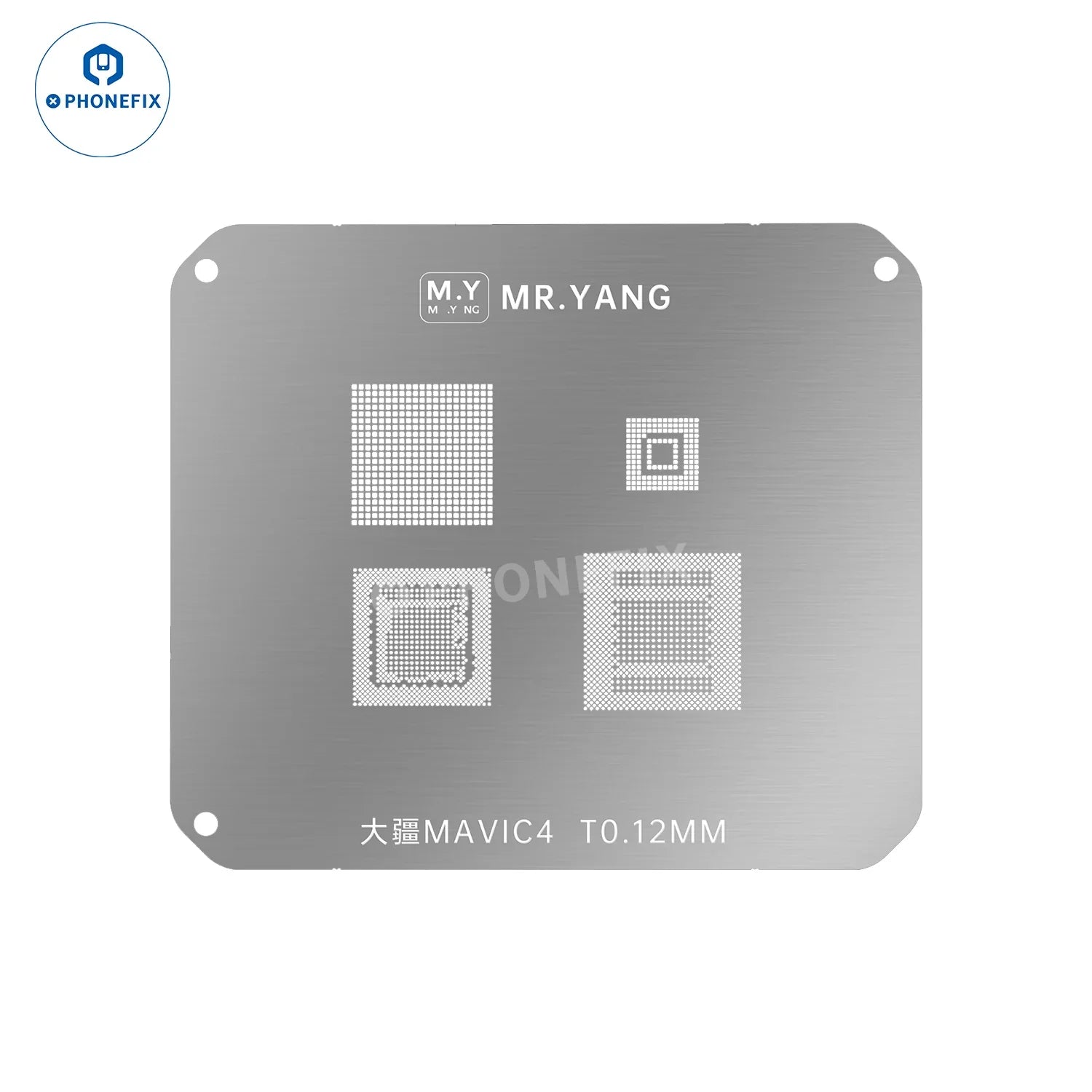 YCS M.Y DJI Drone RC2 T2 CPU IC Reballing Stencil Soldering Platform