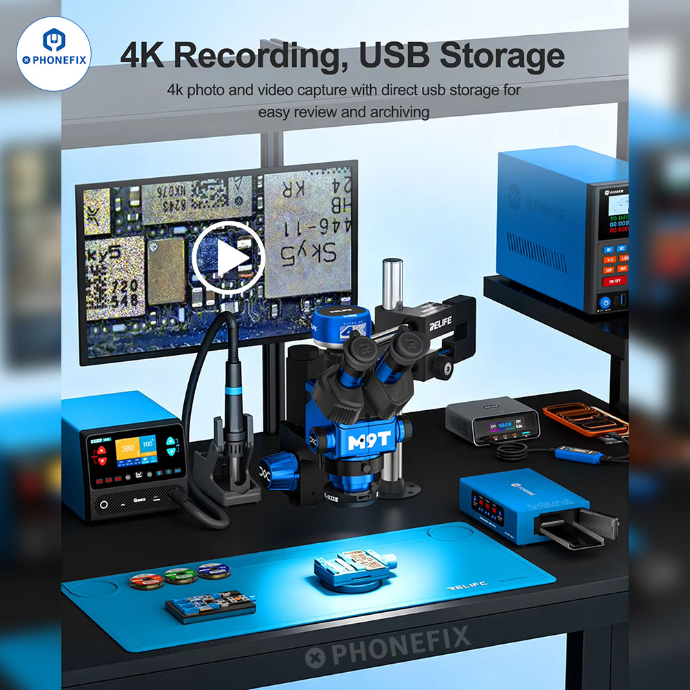 RELIFE MC5 4K 60FPS Microscope Camera for PCB Microsoldering
