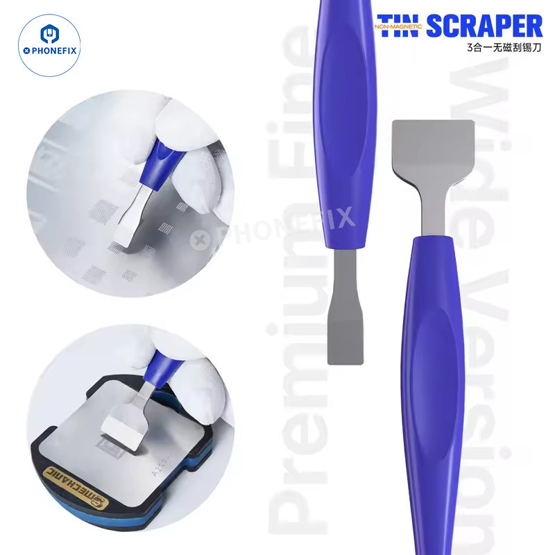 MECHANIC TS3 Non-Magnetic Solder Scraper Set for PCB BGA Repair