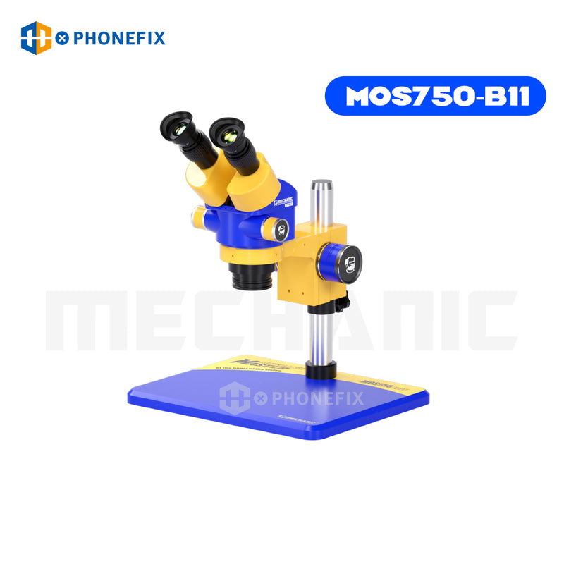 MECHANIC MOS760 MOS750 7X-60X Trinocular Stereo Microscope