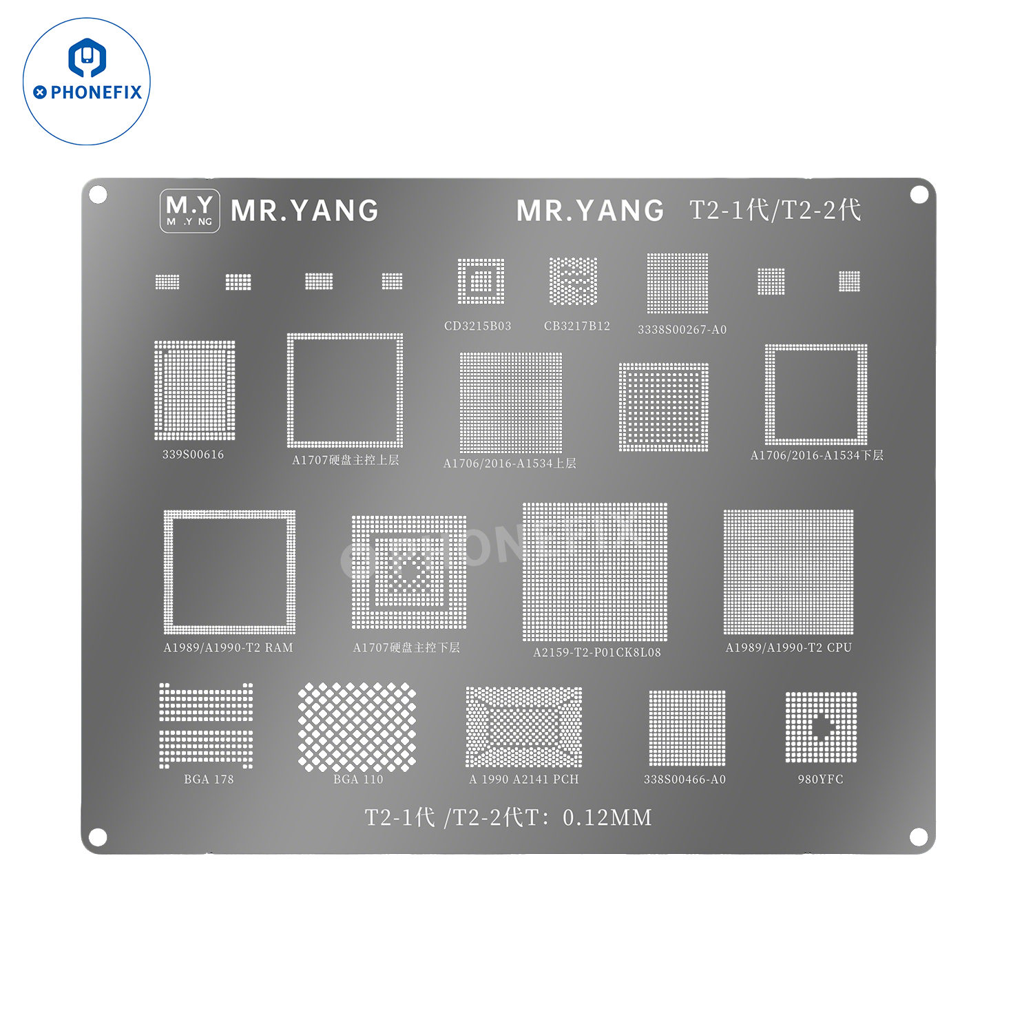 YCS M.Y Comprehensive Reballing Stencil for iPhone Drones Laptop
