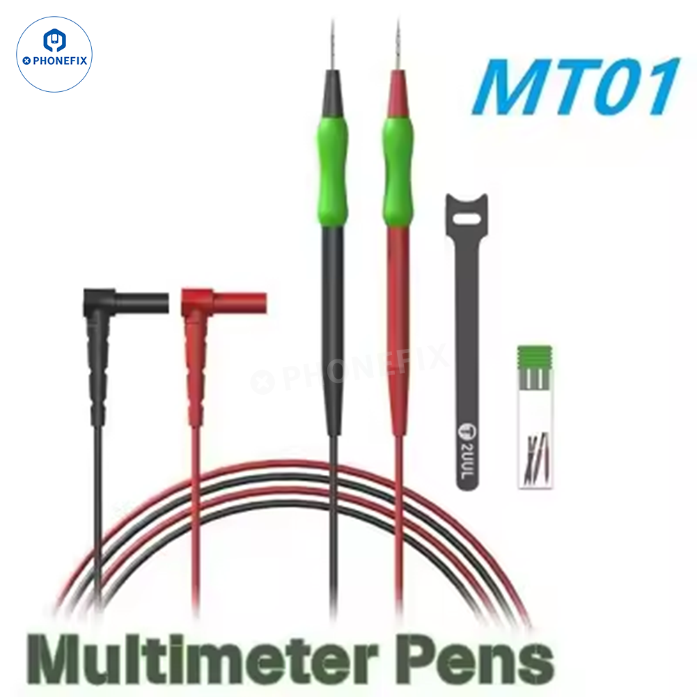 2UUL MT01 MT02 Fine-Tip Multimeter Pen Test Probes for PCB Repair