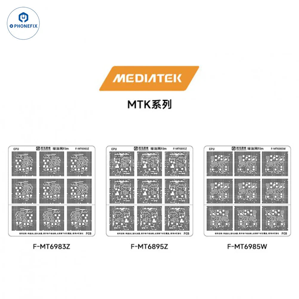 AMAOE Green Oil Network Film for iphone A10-A17 CPU BGA Reballing