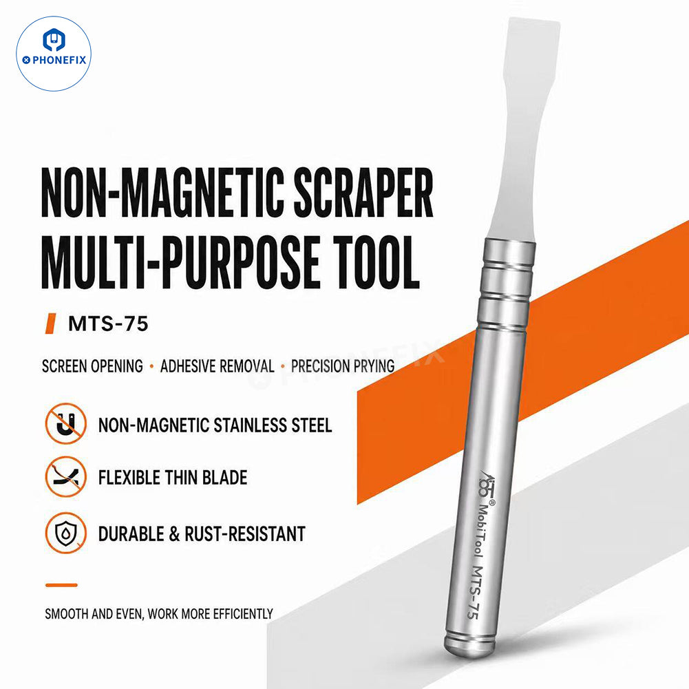 MobiTool MTS-75 Non-Magnetic Tin Paste Scraper LCD Opening Blade