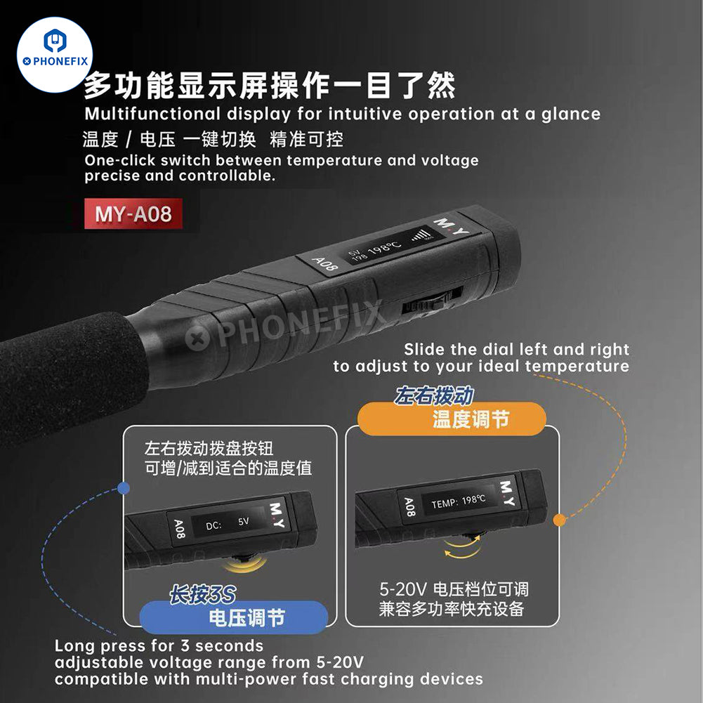 MR.YANG MY-A08 USB Soldering Iron Portable Welding Pen for Phone Motherboard Soldering - CHINA PHONEFIX SHOP Team