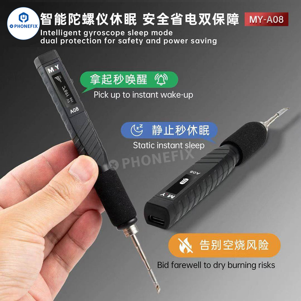 MR.YANG MY-A08 USB Soldering Iron Portable Welding Pen for Phone Motherboard Soldering - CHINA PHONEFIX SHOP Team