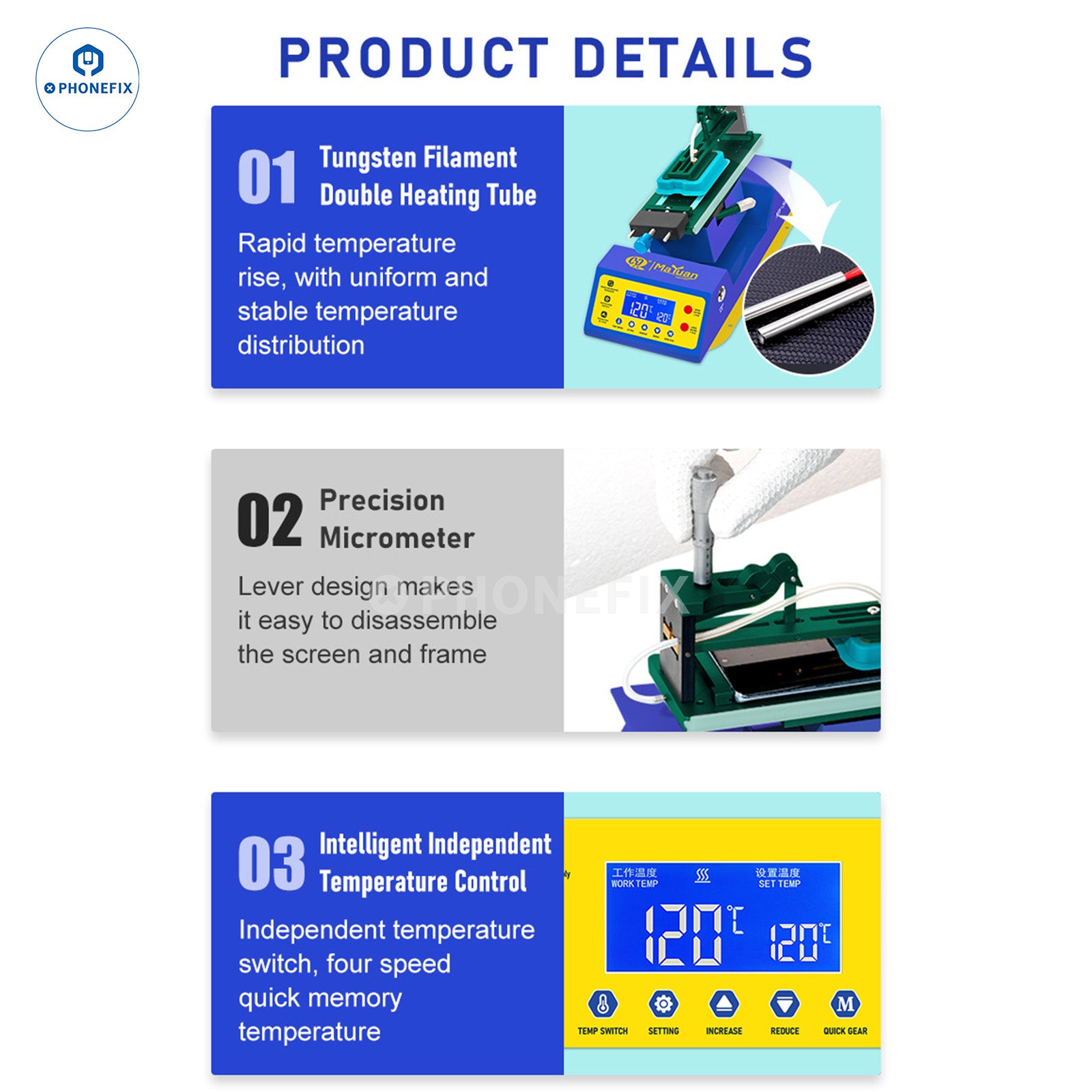 MY-S400 Vacuum Heating Separator for Phone Screen Refurbishment