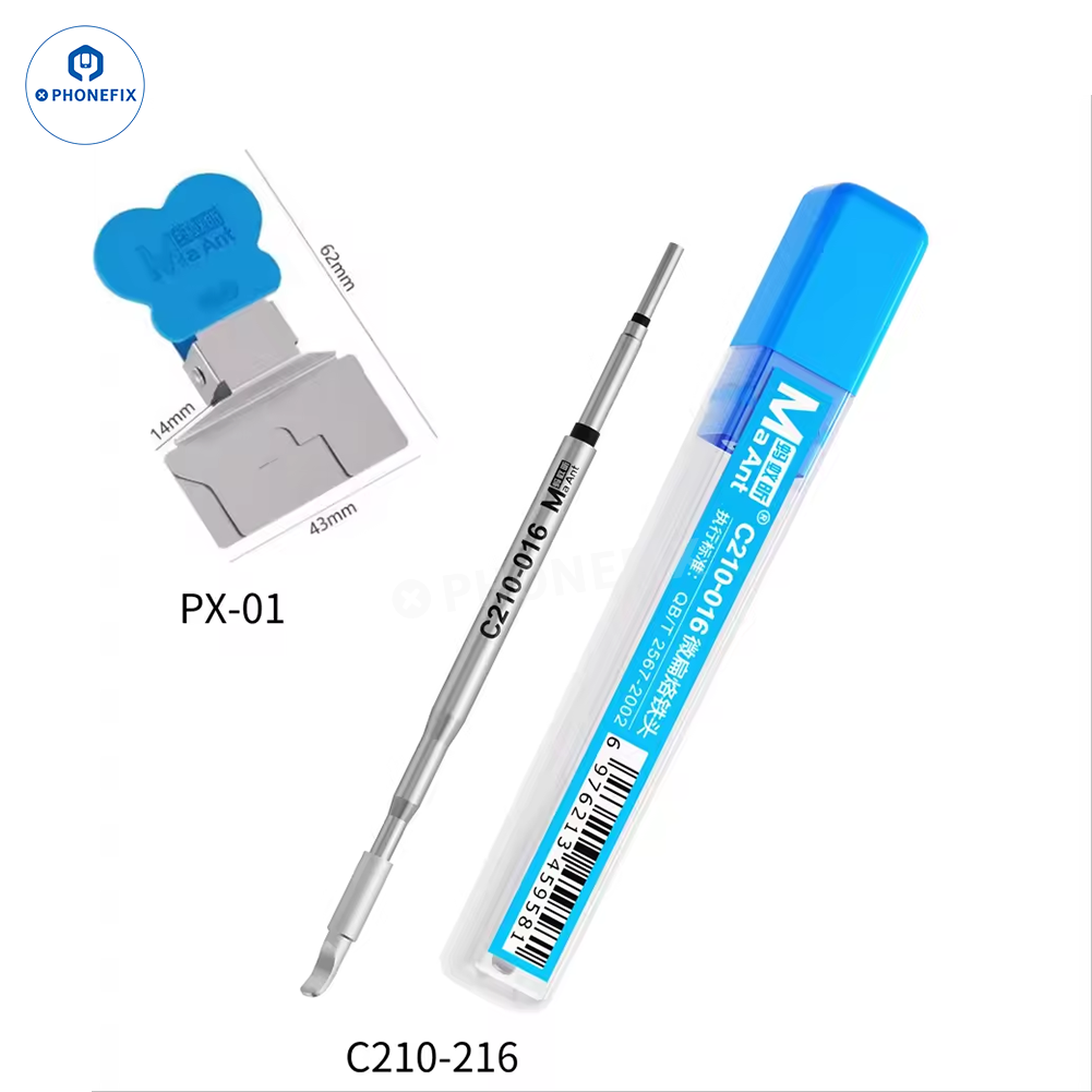 C210 Flat/Curved Soldering Tip for Phone Screen IC/FPC Cable Repair