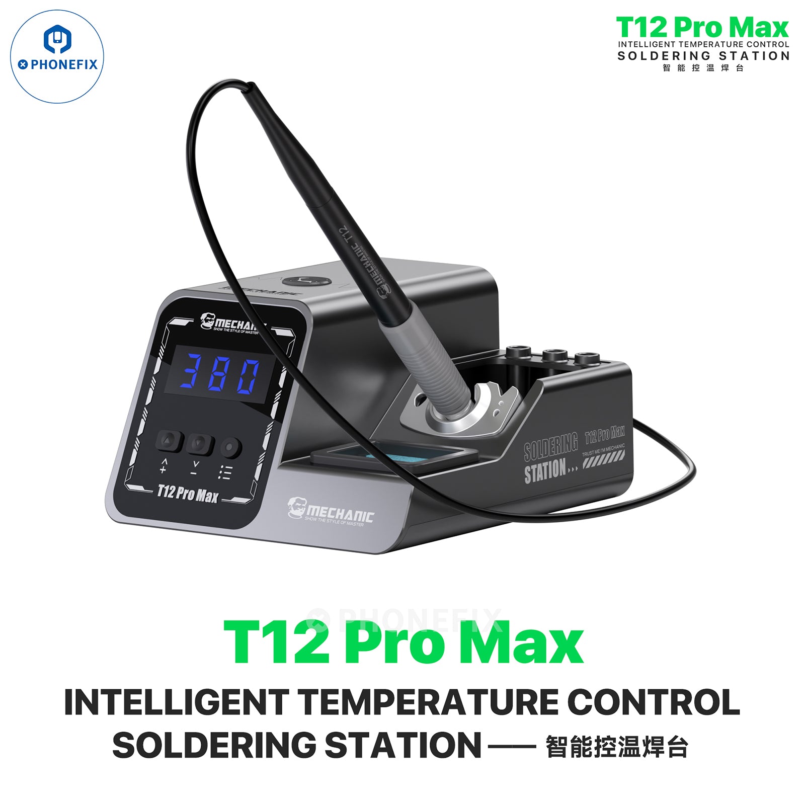 Mechanic T12 Pro Anti-Static Soldering Station With Iron Tip - CHINA PHONEFIX SHOP Team